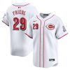 tj friedl 29 cincinnati reds home limited player men jersey white