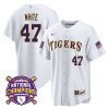 tommy white 47 lsu tigers 2023 national champions baseball men jersey white