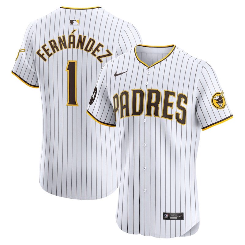 tony fernandez 1 san diego padres home elite men jersey white