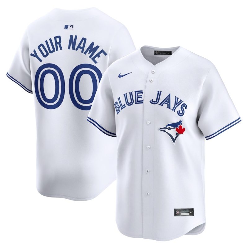 toronto blue jays home limited custom youth jersey white