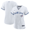 toronto blue jays women home blank jersey white