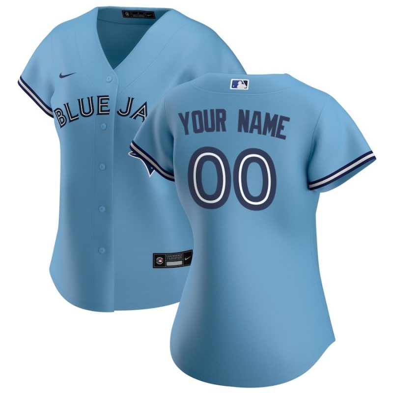 toronto blue jays womens custom jersey blue