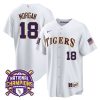 tre morgan 18 lsu tigers 2023 national champions baseball men jersey white