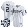 tupac shakur 2 new york yankees tupac shakur men jersey white