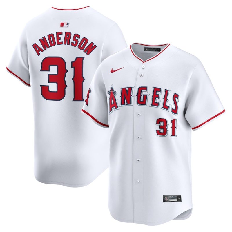 tyler anderson 31 los angeles angels home limited player men jersey white