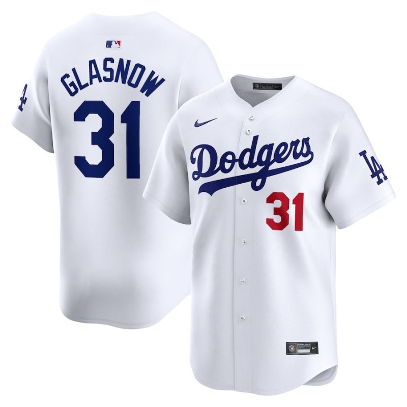 tyler glasnow 31 los angeles dodgers home limited player men jersey white