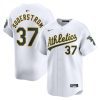 tyler soderstrom 37 oakland athletics home limited player men jersey white