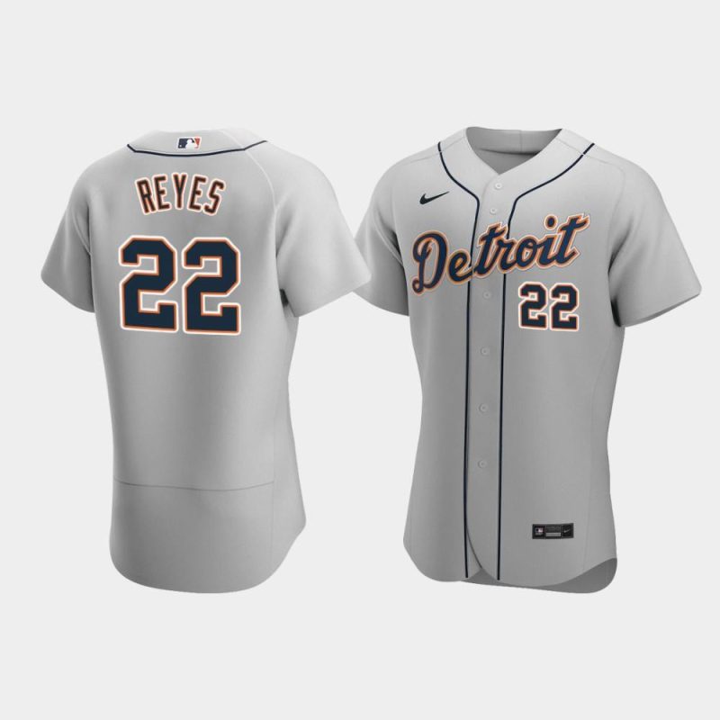 victor reyes 22 detroit tigers gray road jersey jersey