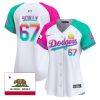 vin scully 67 los angeles dodgers 2024 los angeles city style california republic patch women jersey alternate