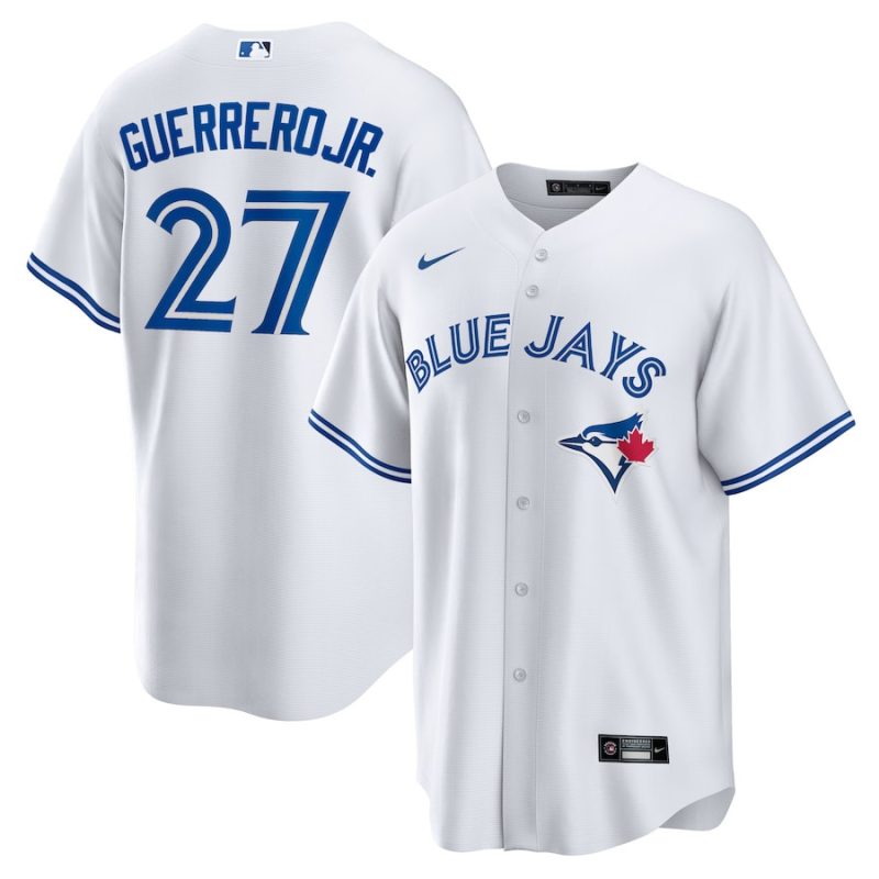 vladimir guerrero jr 27 toronto blue jays home jersey white