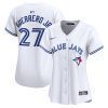 vladimir guerrero jr 27 toronto blue jays women home limited jersey white