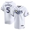 wander franco 5 tampa bay rays home limited player men jersey white