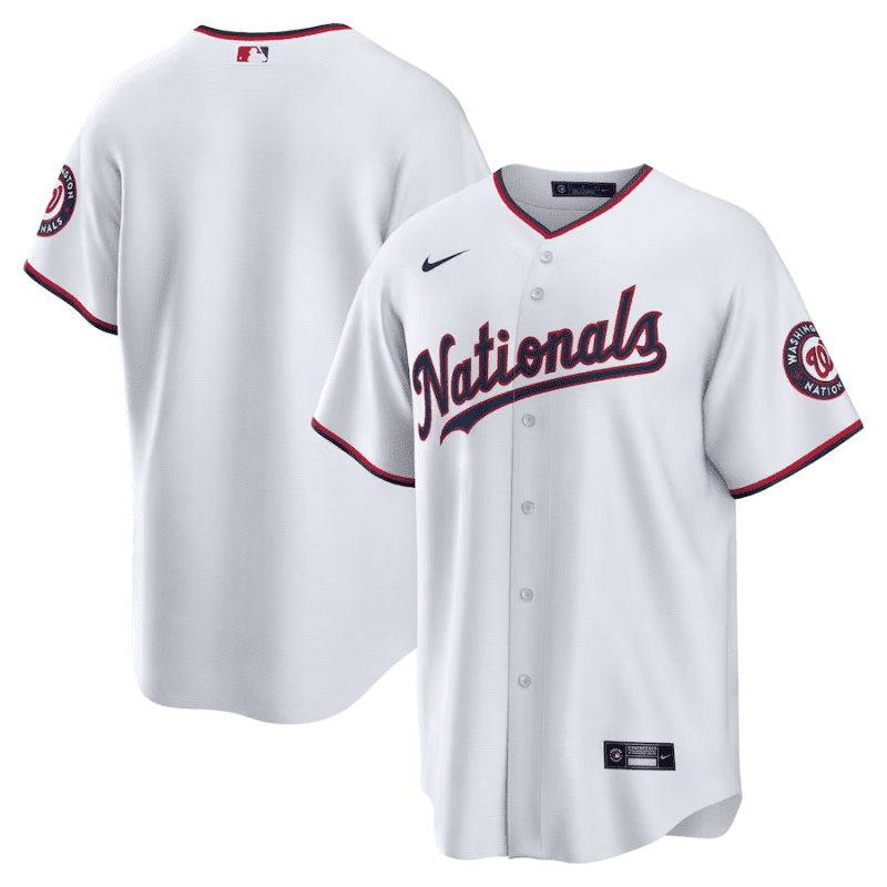 washington nationals home men jersey white