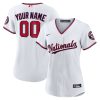 washington nationals womens custom jersey white