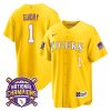 weylin guidry 1 lsu tigers 2023 national champions baseball men jersey gold