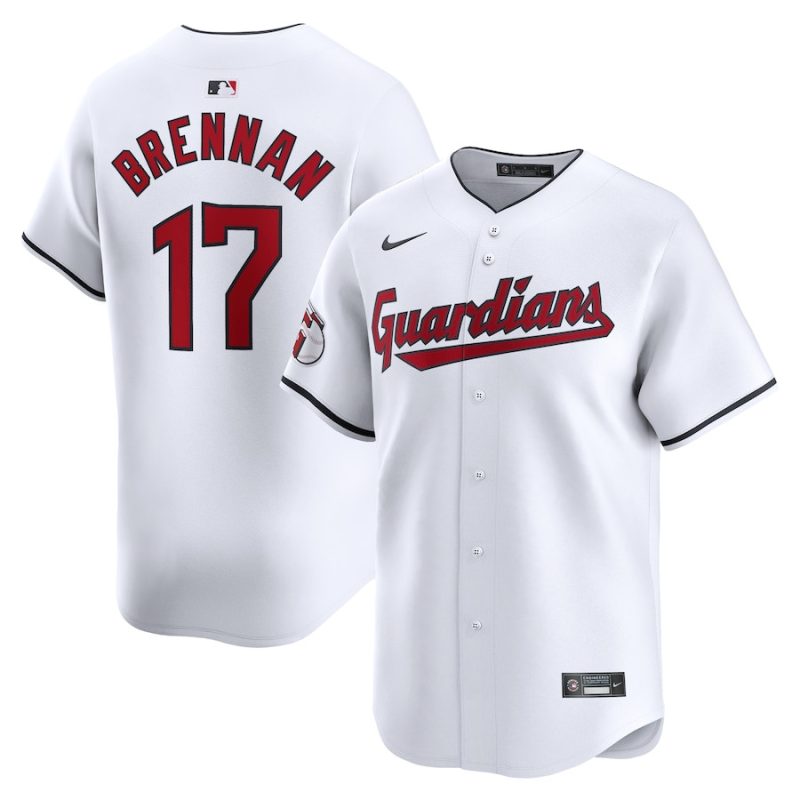 will brennan 17 cleveland guardians home limited player men jersey white