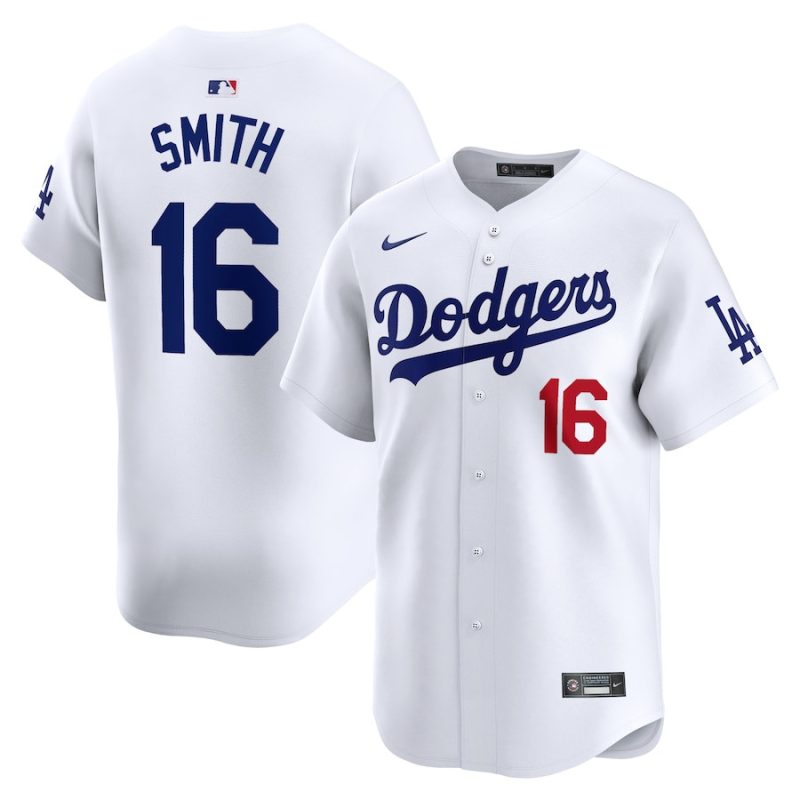 will smith 16 los angeles dodgers home limited men jersey white