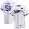 will smith 51 texas rangers 2023 world series stitched baseball jersey white