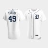 willi castro 49 detroit tigers white home jersey jersey