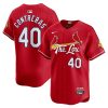 willson contreras 40 st louis cardinals 2024 city connect limited men jersey red