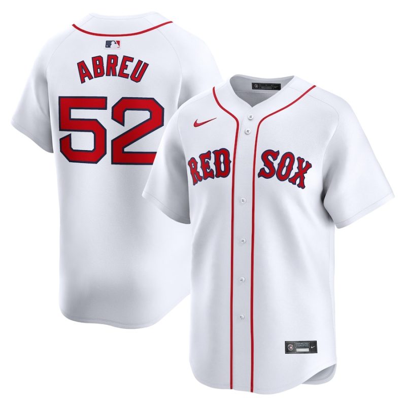 wilyer abreu 52 boston red sox home limited men jersey white