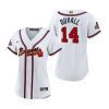 womens adam duvall 14 atlanta braves white 2022 gold program jersey