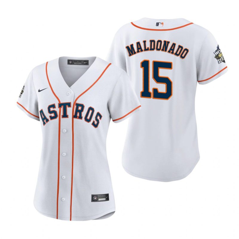 womens houston astros martin maldonado 15 white 2022 world series jersey