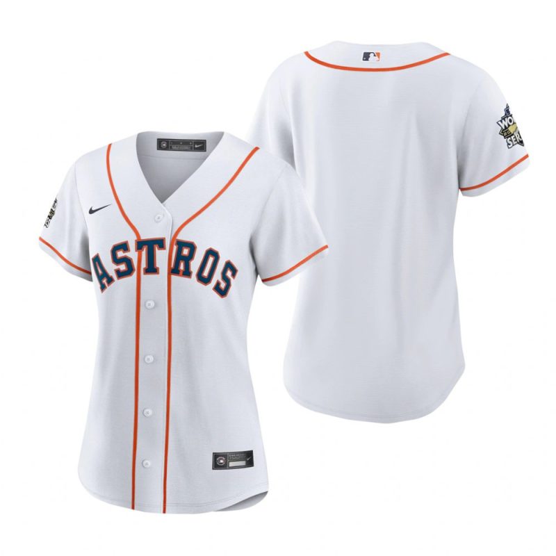 womens houston astros white 2022 world series jersey