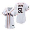 womens houston astros will smith 51 white 2022 world series jersey