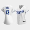 womens kansas city royals salvador perez 13 white home player jersey jersey