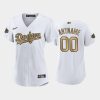 womens los angeles dodgers white 00 custom jersey