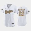 womens los angeles dodgers white 22 clayton kershaw jersey