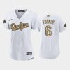 womens los angeles dodgers white 6 trea turner jersey