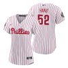 womens philadelphia phillies brad hand 52 white 2022 world series jersey