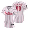 womens philadelphia phillies custom 00 white 2022 world series jersey