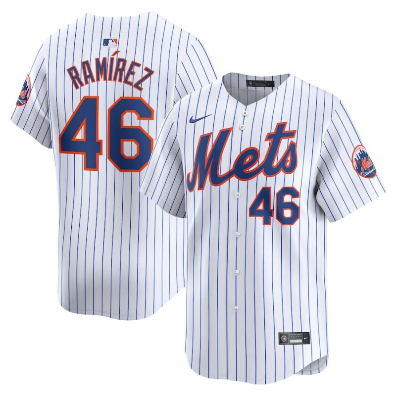 yohan ramirez 46 new york mets home limited men jersey white