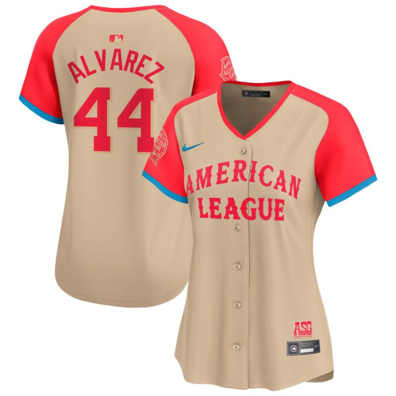 yordan alvarez 44 american league 2024 all star game limited player women jersey cream