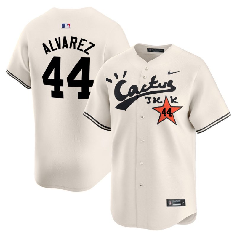 yordan alvarez 44 houston astros cactus jack cream jersey v2 men