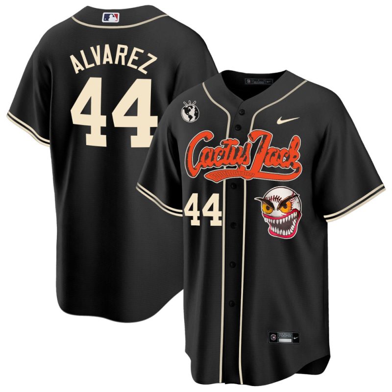 yordan alvarez 44 houston astros cactus jack men jersey black