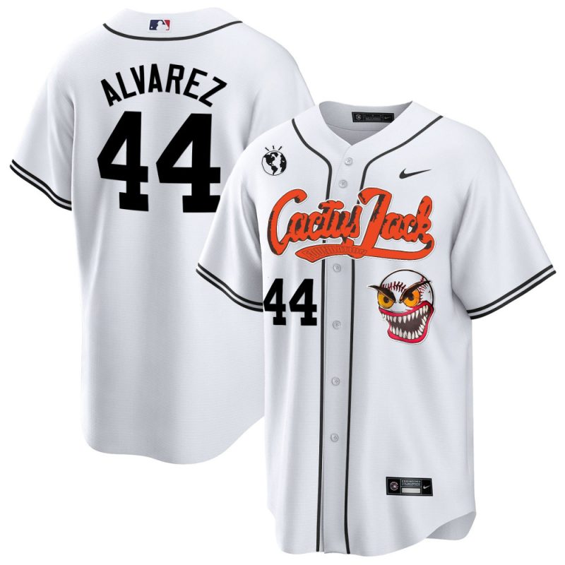 yordan alvarez 44 houston astros cactus jack white jersey men