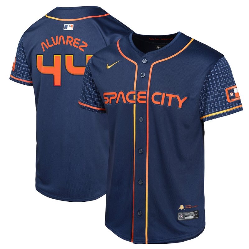 yordan alvarez 44 houston astros city connect limited youth jersey navy