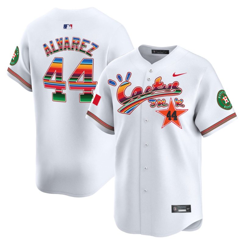 yordan alvarez 44 houston astros mexico cactus jack men jersey white