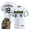 yoshinobu yamamoto 18 los angeles dodgers snoop dogg men jersey white