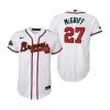 youth fred mcgriff 27 atlanta braves white 2022 gold program jersey