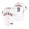 youth houston astros christian vazquez 9 white 2022 world series jersey