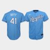 youth kansas city royals danny duffy 41 light blue alternate jersey jersey