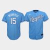 youth kansas city royals whit merrifield 15 light blue alternate jersey jersey