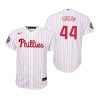 youth philadelphia phillies kyle gibson 44 white 2022 world series jersey