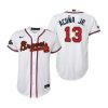 youth ronald acuna jr 13 atlanta braves white 2022 gold program jersey