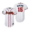 youth sean newcomb 15 atlanta braves white 2022 gold program jersey